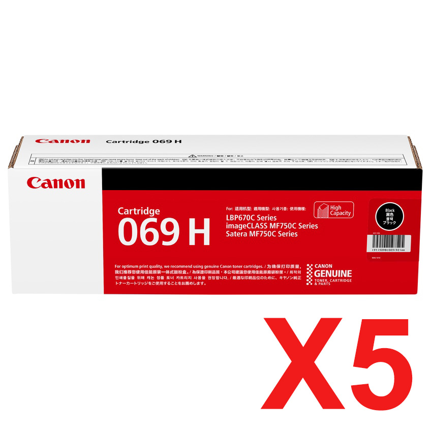 Canon imageCLASS MF756cx CART-069BKH x5 Black Gen.