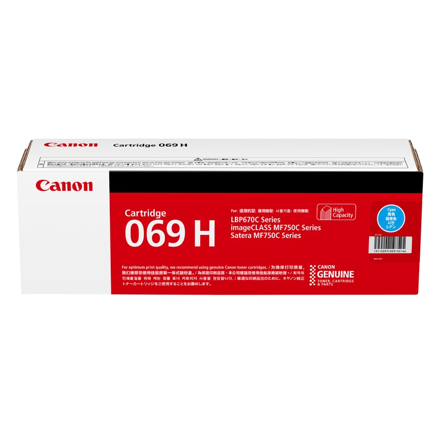 Canon imageCLASS MF756cx CART-069CH x1 Cyan Gen.