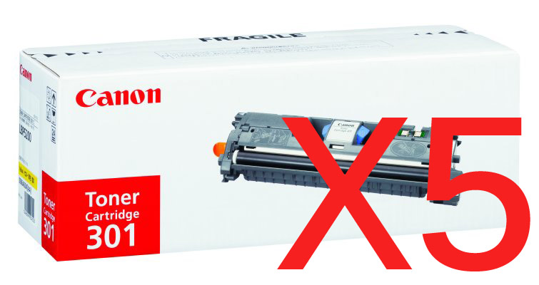 Canon imageCLASS MF8180c CART-301BK x5 Black Gen.