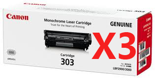 Canon LASER SHOT LBP2900 CART-303 x3 Gen.