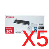 Canon LASER SHOT LBP5000 CART-307BK x5 Black Gen.