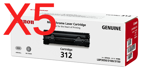 Canon LASER SHOT LBP3018 CART-312 x5 Gen.