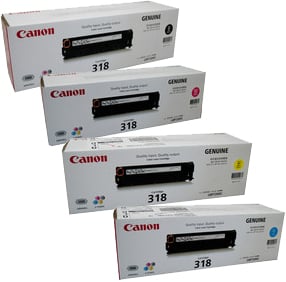 Canon LASER SHOT LBP7200CDN CART-318 x4 Gen.