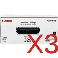 Canon LASER SHOT LBP7018C CART-329BK x3 Black Gen.