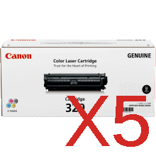 Canon LASER SHOT LBP7018C CART-329BK x5 Black Gen.