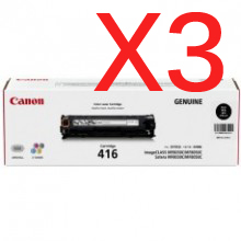 Canon imageCLASS MF8050CN CART-416BK x3 Black Gen.