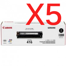 Canon imageCLASS MF8050CN CART-416BK x5 Black Gen.