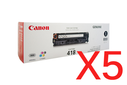 Canon imageCLASS MF729cx CART-418BK x5 Black Gen.