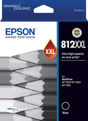 Epson WorkForce WF-7830 812XXL x1 Black Extra High Yield Gen.