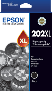 Epson WorkForce WF-2860 202XL x1 Black High Yield Gen.