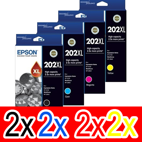 Epson WorkForce WF-2860 (2BK,2C,2M,2Y) x8 High Yield Gen.