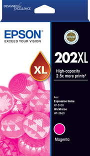 Epson WorkForce WF-2860 202XL x1 Magenta High Yield Gen.