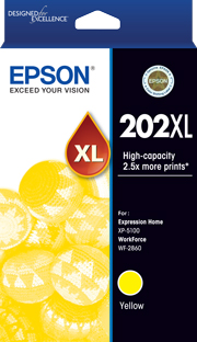 Epson WorkForce WF-2860 202XL x1 Yellow High Yield Gen.