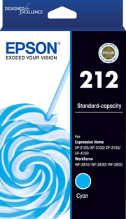 Epson WorkForce WF-2810 212 x1 Cyan Standard Yield Gen.