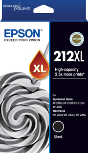 Epson WorkForce WF-2810 212XL x1 Black High Yield Gen.