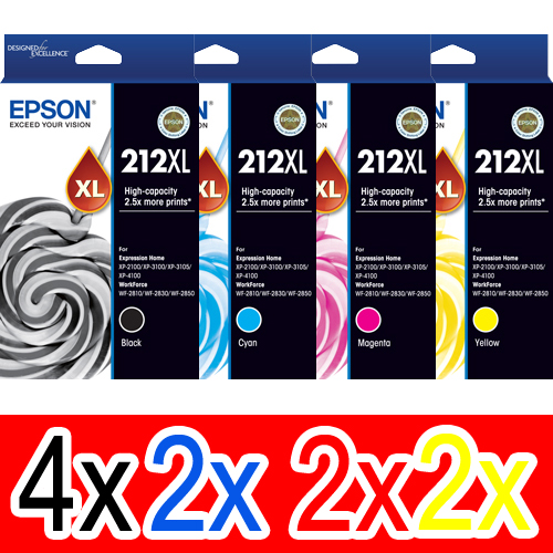 Epson WorkForce WF-2810 (4BK,2C,2M,2Y) x10 High Yield Gen.