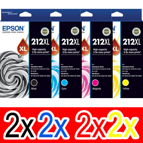 Epson WorkForce WF-2810 (2BK,2C,2M,2Y) x8 High Yield Gen.