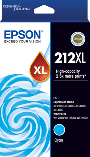 Epson WorkForce WF-2810 212XL x1 Cyan High Yield Gen.