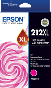 Epson WorkForce WF-2810 212XL x1 Magenta High Yield Gen.