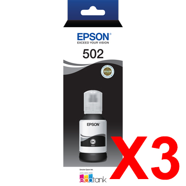 Epson WorkForce ET-3750 T502 x3 Black Gen.
