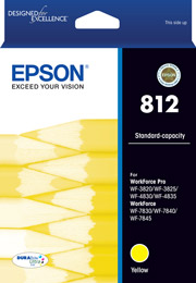 Epson WorkForce WF-7830 812 x1 Yellow Standard Yield Gen.