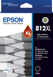 Epson WorkForce WF-7830 812XL x1 Black High Yield Gen.