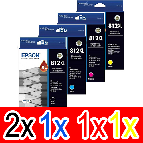 Epson WorkForce WF-7830 (2BK,1C,1M,1Y) x5 High Yield Gen.