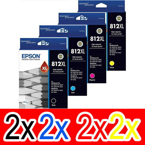 Epson WorkForce WF-7830 (2BK,2C,2M,2Y) x8 High Yield Gen.