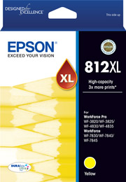 Epson WorkForce WF-7830 812XL x1 Yellow High Yield Gen.