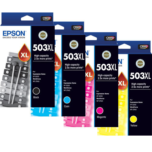 Epson WorkForce WF-2960 (1BK,1C,1M,1Y) x4 High Yield Gen.
