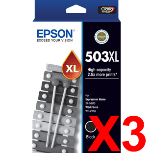 Epson WorkForce WF-2960 503XL x3 Black High Yield Gen.