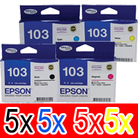 Epson Stylus Office TX600FW (5BK,5C,5M,5Y) x20 Extra High Yield Gen.