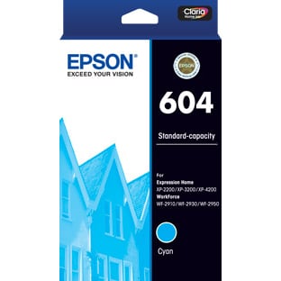 Epson WorkForce WF-2910 604 x1 Cyan Standard Yield Gen.