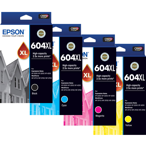 Epson WorkForce WF-2910 (1BK,1C,1M,1Y) x4 High Yield Gen.
