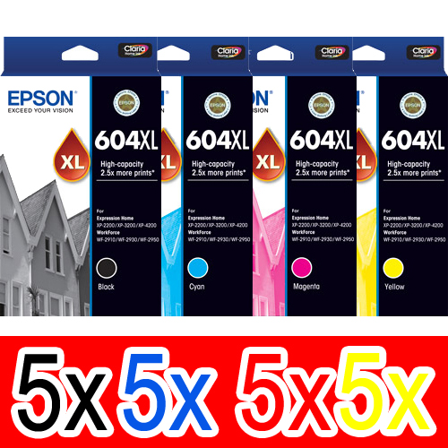 Epson WorkForce WF-2910 (5BK,5C,5M,5Y) x20 High Yield Gen.