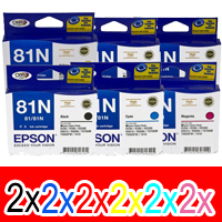 Epson Stylus T50 (2BK,2C,2M,2Y,2LC,2LM) x12 High Yield Gen.