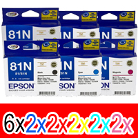 Epson Stylus T50 (6BK,2C,2M,2Y,2LC,2LM) x16 High Yield Gen.