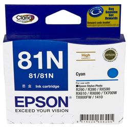 Epson Stylus T50 T0812 x1 Cyan High Yield Gen.
