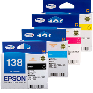 Epson WorkForce WF-3520 (1BK,1C,1M,1Y) x4 High Yield Gen.