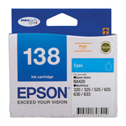 Epson WorkForce WF-3520 T1382 x1 Cyan High Yield Gen.