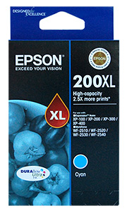 Epson WorkForce WF-2510 200XL x1 Cyan High Yield Gen.