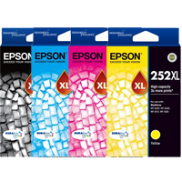 Epson WorkForce WF-3620 (1BK,1C,1M,1Y) x4 High Yield Gen.