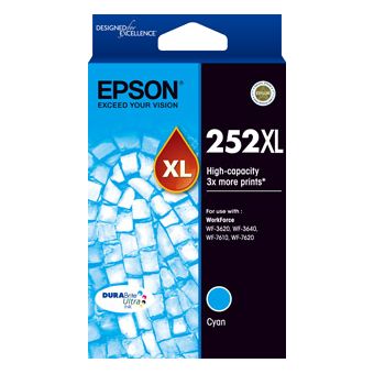 Epson WorkForce WF-3620 252XL x1 Cyan High Yield Gen.