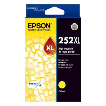 Epson WorkForce WF-3620 252XL x1 Yellow High Yield Gen.