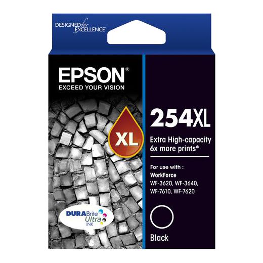 Epson WorkForce WF-3620 254XL x1 Black Extra High Yield Gen.