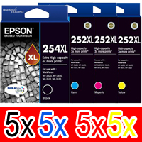 Epson WorkForce WF-3620 (5BK,5C,5M,5Y) x20 Extra High Yield Gen.