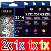 Epson WorkForce WF-3620 (2BK,1C,1M,1Y) x5 Extra High Yield Gen.