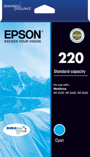 Epson WorkForce WF-2660 220 x1 Cyan Standard Yield Gen.
