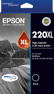 Epson WorkForce WF-2660 220XL x1 Black High Yield Gen.