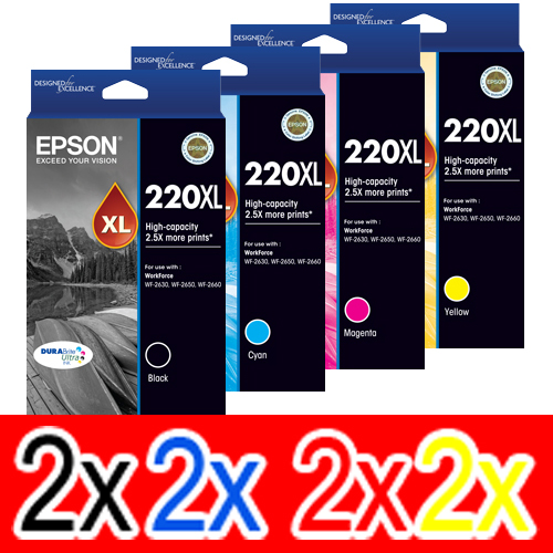 Epson WorkForce WF-2660 (2BK,2C,2M,2Y) x8 High Yield Gen.